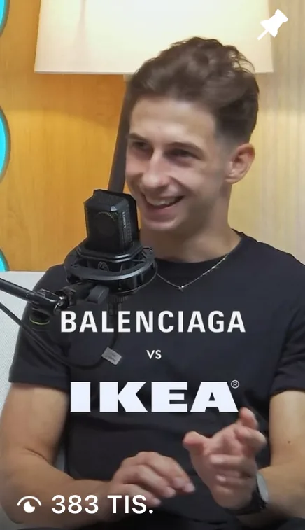 Reel, 383 tisíc zhliadnutí