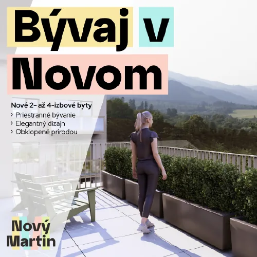 Reklama Bývaj v Novom